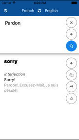French English Translate screenshot