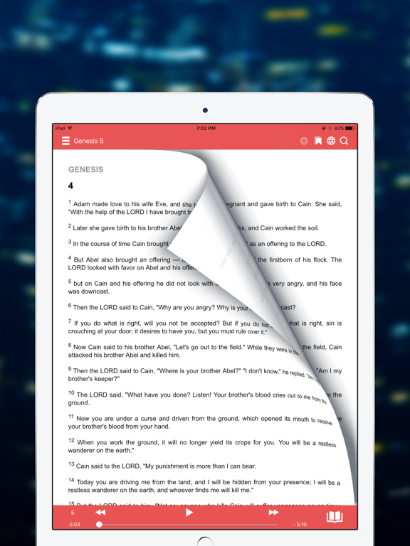 NASB Bible (Audio) iPad screenshot 5 - Reference app