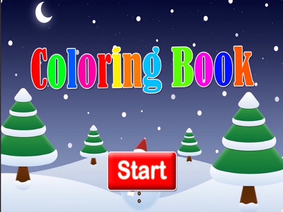 塗り絵の本 雪だるま クリスマスツリー サンタクロース アプリ 子供向けのおすすめ画像4