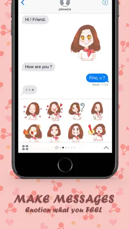 Game screenshot Ms.Rose Apple สติกเกอร์ สำหรับ iMessage ฟรี apk