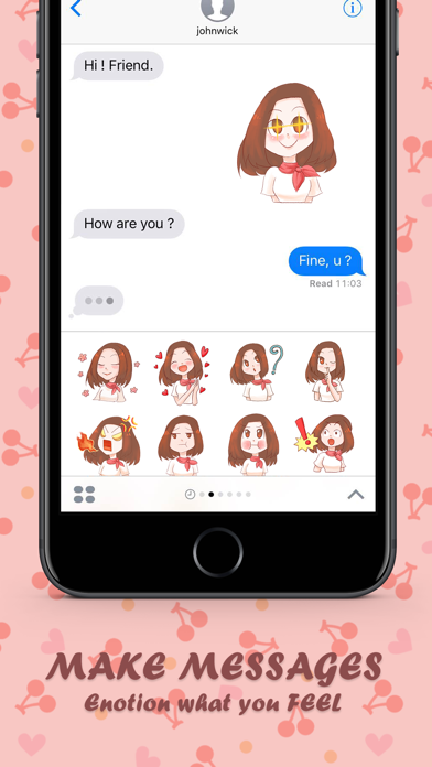 Screenshot #2 pour Ms.Rose Apple สติกเกอร์ สำหรับ iMessage ฟรี