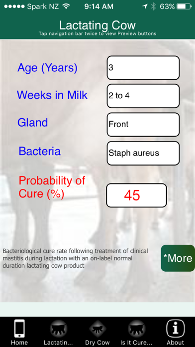 Screenshot #2 pour Bovine Mastitis Cure Calculator