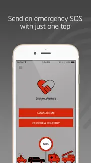 emergency numbers - call help iphone screenshot 1