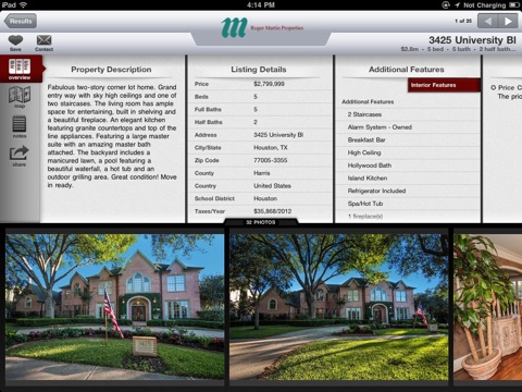 West University Real Estate for iPad screenshot 2