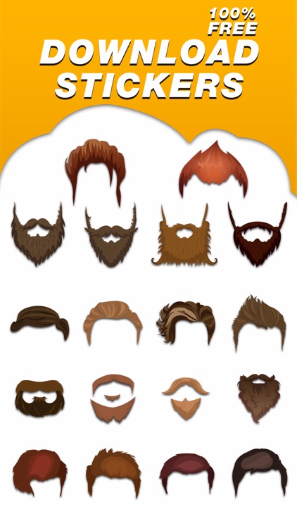 Classic Hipsters Mustache Sticker Pack