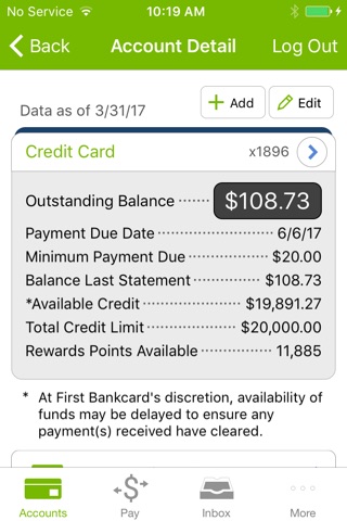 LaQuinta Visa Card screenshot 3