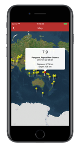 QuakeList - Recent Earthquakes screenshot