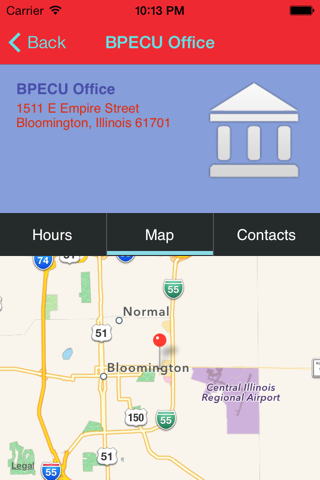 Bloomington Postal ECU screenshot 2