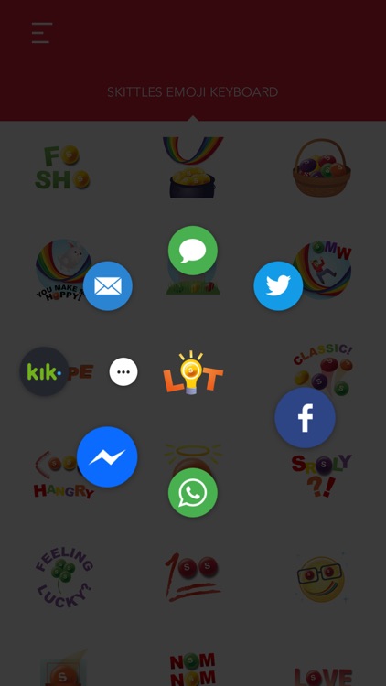Skittles Emoji Keyboard