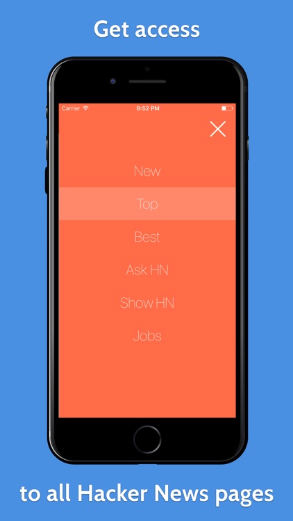 YCReader - hacker news app powered by official API