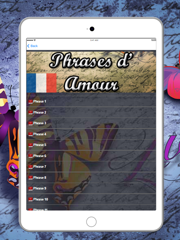 Screenshot #5 pour Citations d Amour et Phrases