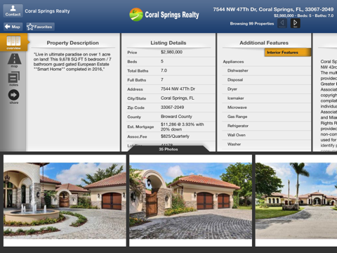 Coral Springs Realty for iPad - náhled