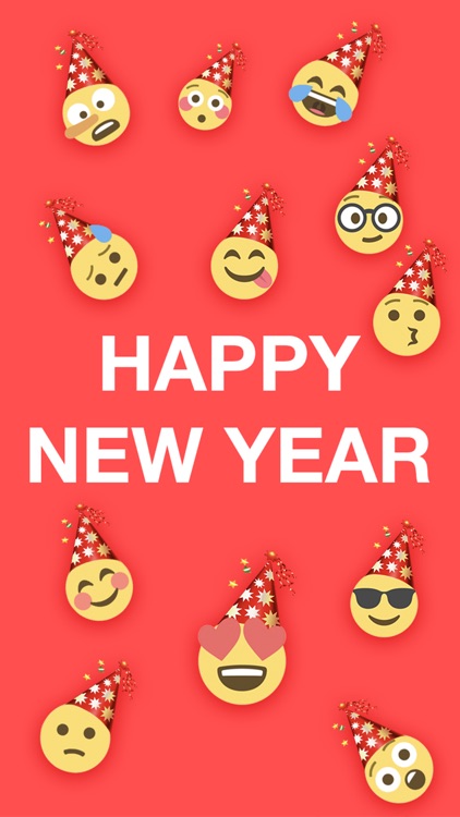 New Year Emoji - Emojis Sticker For iMessage screenshot-2