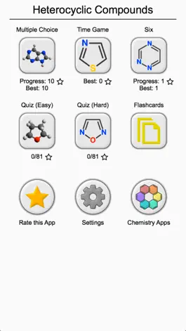 Game screenshot Heterocyclic Compounds: Names of Heterocycles Quiz hack