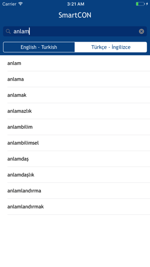 SmartCON Offline Sözlük (TR-EN / EN-TR)