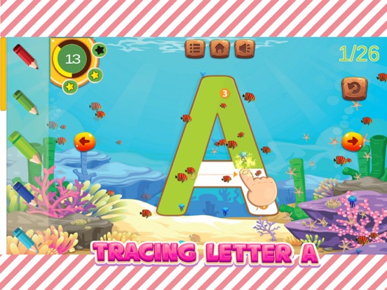 ABC Tracing Alphabet Learn to Writing Letters iPad screenshot