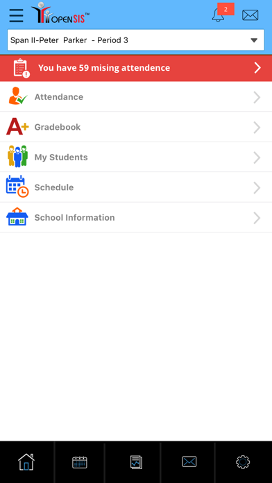 Screenshot #2 pour openSIS Mobile Connect