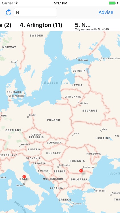 City Names - Last Letter Word Game