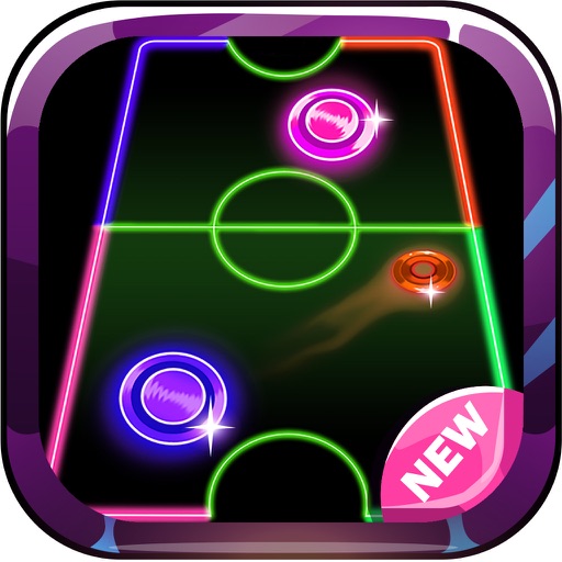 Air Hockey HD: 2 Player Neon Light Glow Hockey iOS App