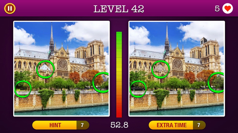 #3. 5 Differences ~ Spot the Hidden Objects! (iOS) By: Gabriel Silviu Stefan