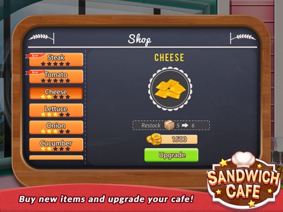 Screenshot #6 pour Sandwich Café  Game - Jeu de cuisine