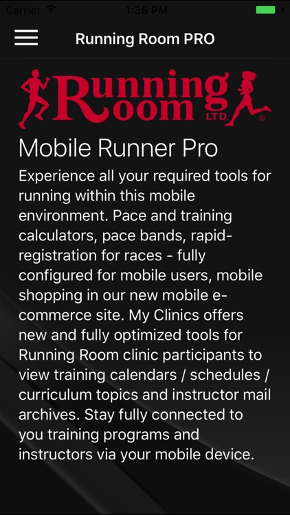 Running Room Mobile Runner PRO Edition