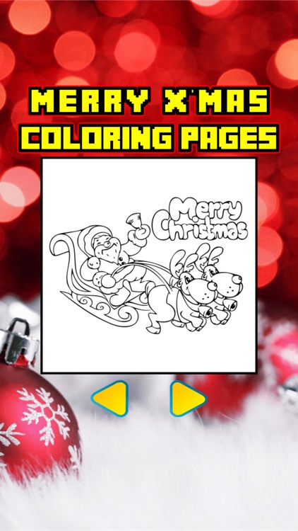 Christmas Coloring Page Book Santa Claus for Kids