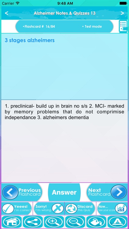 Alzheimer Guidelines & Test Bank- Terms & Quizzes screenshot-3