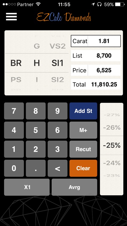 EZcalc Diamonds