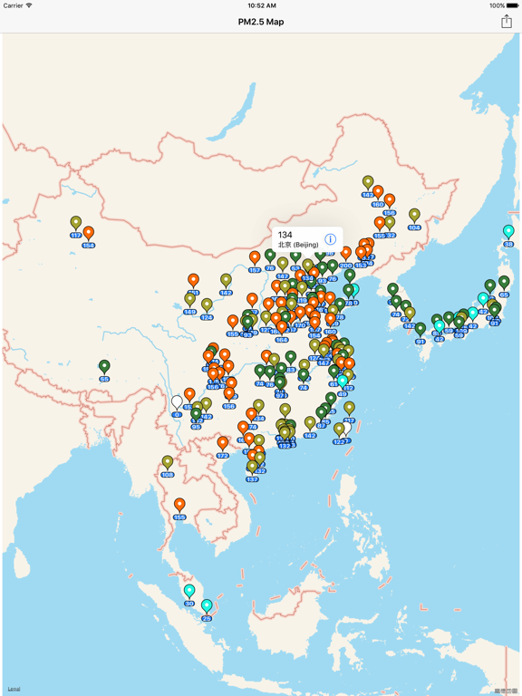 Air Quality Index Mapのおすすめ画像1