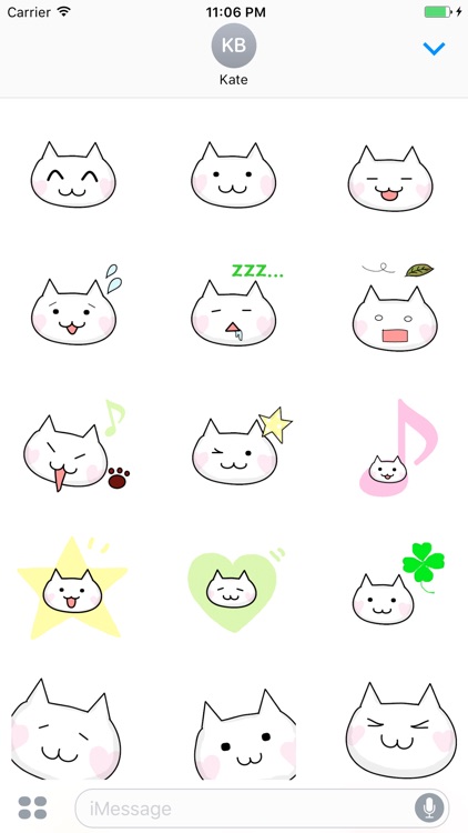 Houdini The Cat With Heart Mark Stickers