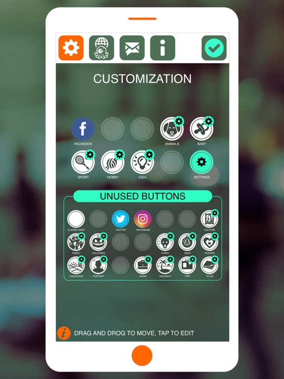Octopus Photos - Take photo and sort it instantly iPad screenshot