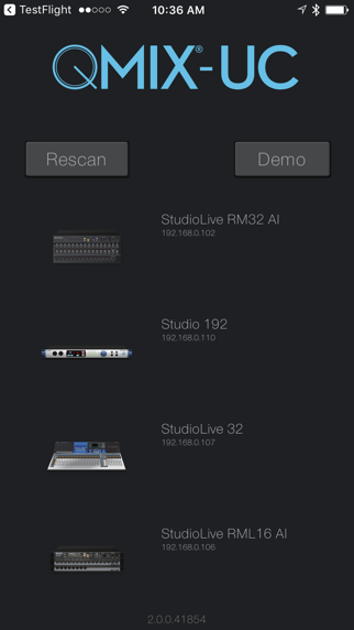 Screenshot #1 pour PreSonus QMix®-UC