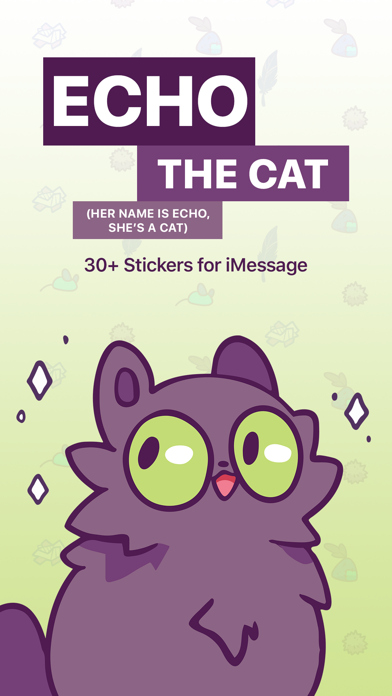 Echo the Cat Stickers Screenshot 1 - AppWisp.com Echo the Cat Stickers Screenshot 1 - AppWisp.com