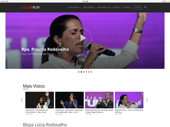 Sara Play iPad screenshot 1 - Entertainment app