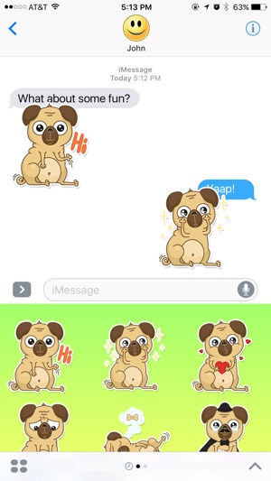 Happy Pug Stickers(圖2)-速報App