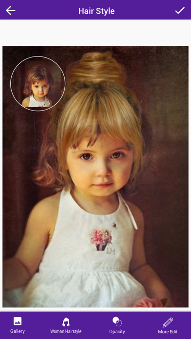 Screenshot #1 pour Woman Hair Style Photo Booth