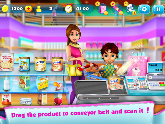 Baby Supermarket Manager - Time Management Game