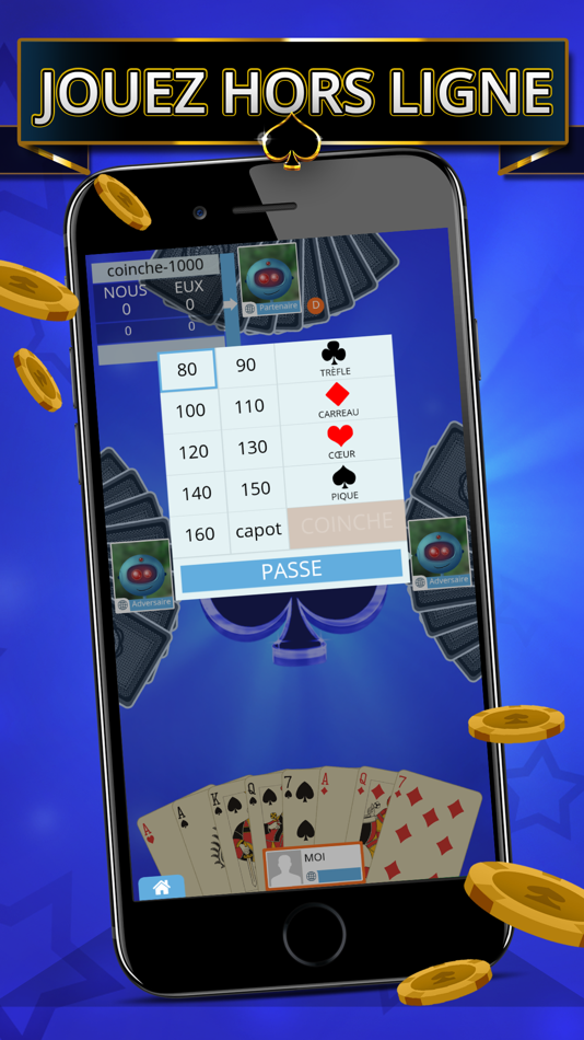 #2. Coinche Offline - Single Player (iOS) 由: CASUALINO AD