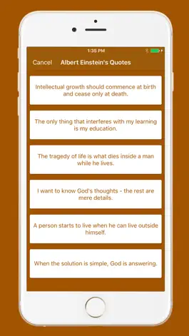 Game screenshot Albert Einstein's Quotes apk