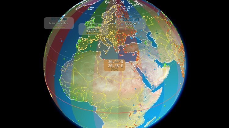 Clocks of Cities on Terra