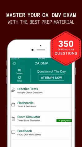 Game screenshot California DMV Practice Exam Prep 2107 – Q&A mod apk