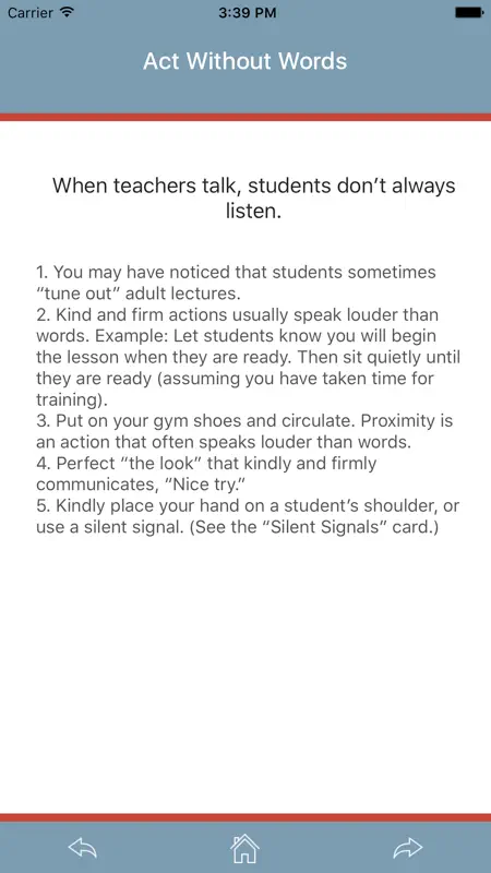 Positive Discipline Teacher Tool Cards screenshot 3 of 4