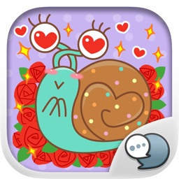 MOOMOO the lovely snail Stickers for iMessage