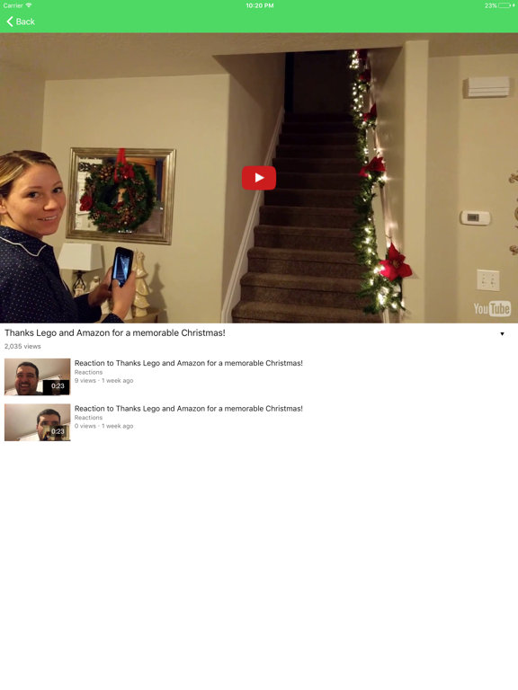 Reactions App iPad screenshot