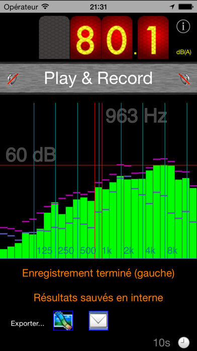 Screenshot #1 pour Speaker Meter