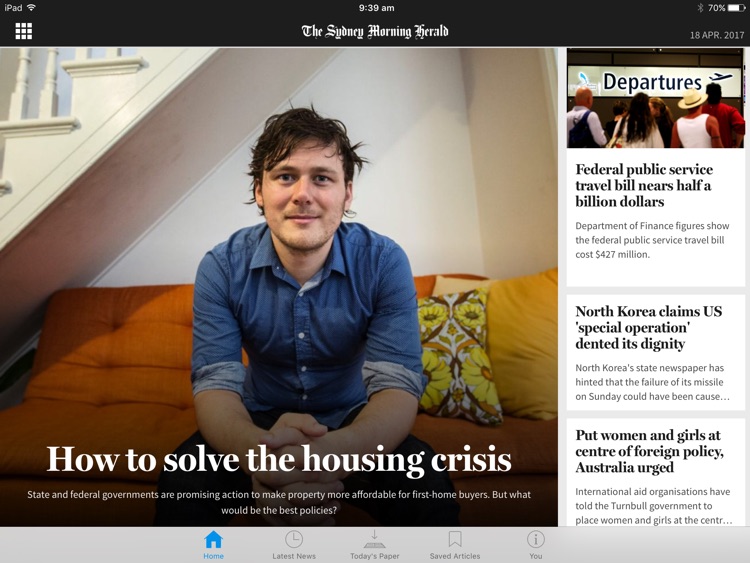 The SMH for iPad