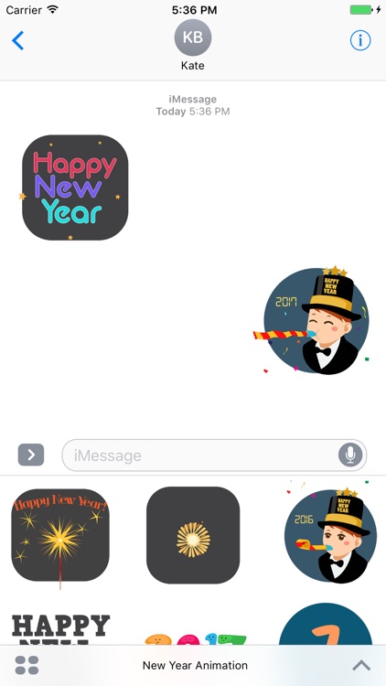 New Year Animated Stickers for iMessage