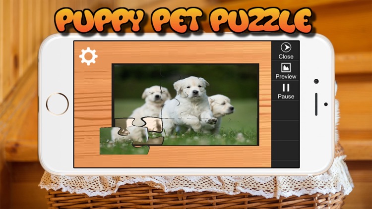 Puppy Pet Jigsaw Puzzle Cute Dog Animal Kids Games