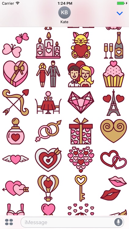 Romance Stickers - Love for Valentine's Day 2017